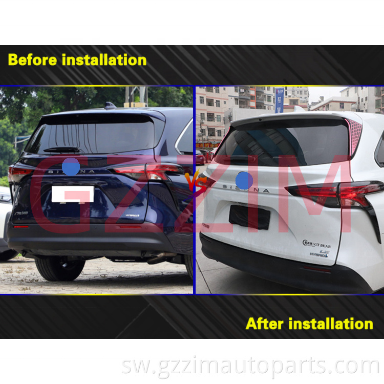 Mchana wa gari Kuendesha taa LED DRL kwa Sienna 2021-2023